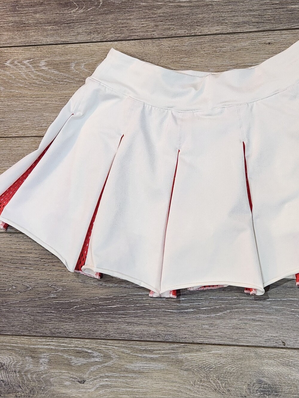 Nike Dri-Fit Advantage Court Mesh Pleated White Tennis Skirt women's size Small - Picture 6 of 7